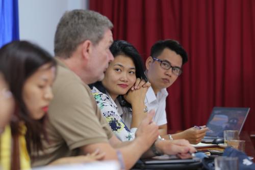 Gặp gỡ với đại diện Tổ chức Bánh mỳ cho Thế giới (BfdW), Tổ chức ActionAid Quốc tế tại Việt Nam (AAV) và Ban Quản lý Dự án Huyện Đông Hải