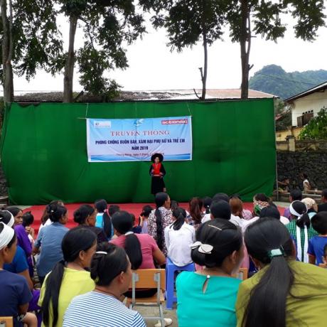 A training in Cao Bang province on preventing trafficking against women and children