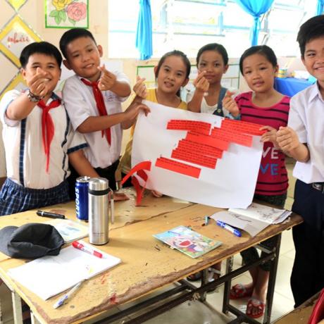 Training course on "Child rights” for pupils at An My 1 and An My 2 Primary School of An My commune