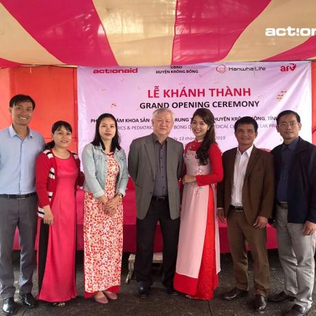 Construction of the pediatric obstetric clinic in Krong Bong district, Dak Lak province