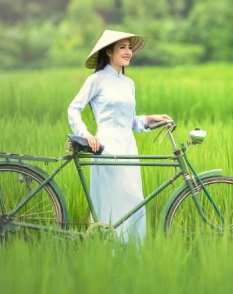 Woman bicycle